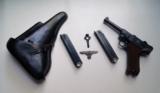 1939 S/42 NAZI GERMAN LUGER RIG W/ 1 MATCHING # MAGAZINE - 1 of 12
