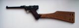 1916 DWM COMMERCIAL ARTILLERY GERMAN LUGER W/ WOODEN STOCK - 2 of 11