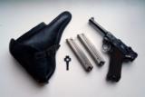 1916 DWM GERMAN LUGER RIG W/ 2 MATCHING # MAGAZINE - 1 of 11
