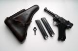 1940 CODE 42 NAZI GERMAN LUGER RIG W/ 2 MATCHING # MAGAZINE - 1 of 10