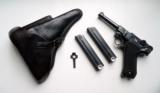 41 BYF BLACK WIDOW GERMAN LUGER RIG / WITH 2 MATCHING # MAGAZINE - 1 of 10