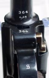 K DATE (1934) NAZI GERMAN LUGER W/ 1 MATCHING # MAGAZINE - 6 of 10