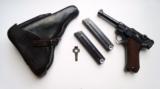 1940 CODE 42 NAZI GERMAN LUGER RIG W/ 2 MATCHING # MAGAZINE - 1 of 10