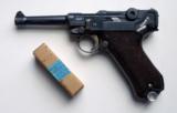1936 S/42 NAZI GERMAN LUGER W/ MATCHING # MAGAZINE - 1 of 9