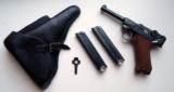 1937 S/42 NAZI GERMAN LUGER RIG W/ 2 MATCHING # MAGAZINE - 1 of 10