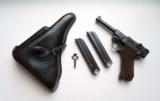 1939 CODE 42 NAZI GERMAN LUGER RIG W/ 2 MATCHING # MAGAZINE - 1 of 10