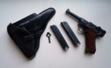1938 S/42 NAZI GERMAN LUGER RIG W/ 2 MATCHING # MAGAZINE - 1 of 11