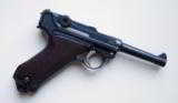 1920 DWM POLICE GERMAN LUGER RIG W/ 2 MATCHING # MAGAZINES - 6 of 11