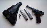 1920 DWM POLICE GERMAN LUGER RIG W/ 2 MATCHING # MAGAZINES - 1 of 11