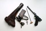 1914 ERFURT ARTILLERY GERMAN LUGER RIG (MINT) - 1 of 12