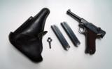 1937 S/42 NAZI GERMAN LUGER RIG W/ 2 MATCHING # MAGAZINE - 1 of 10