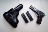 F.N (FABRIQUE NATIONALE).BROWNING HI POWER (P 35 / NAZI MARKED / TANGENT SIGHT ) RIG - 1 of 9