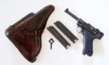 41 BYF BLACK WIDOW GERMAN LUGER RIG / WITH 2 MATCHING # MAGAZINE - 1 of 9