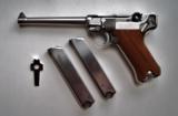 STOEGER NAVY LUGER WITH 6" BARREL - 1 of 8