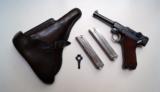 G DATE (1935) NAZI GERMAN LUGER RIG
WITH 2 MATCHING # MAGAZINES - 1 of 11