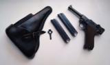 1939 CODE 42 NAZI GERMAN LUGER RIG WITH 2 MATCHING # MAGAZINE - 1 of 10