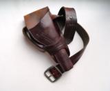 COLT SAA ENGRAVED LEATHER HOLSTER AND BELT - 1 of 2