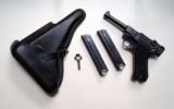 41 BYF BLACK WIDOW GERMAN LUGER RIG / WITH 2 MATCHING # MAGAZINE - 1 of 10