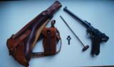 MAUSER PERSIAN (IRANIAN) ARTILLERY GERMAN LUGER RIG (VERY RARE) - 1 of 12