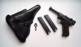 41 BYF BLACK WIDOW GERMAN LUGER RIG / WITH 2 MATCHING # MAGAZINE - 1 of 10