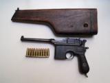 MAUSER BROOMHANDLE WITH WOODEN STOCK - 1 of 11