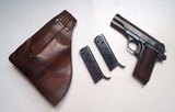 FEMARU (HUNGARIAN) MODEL 37 - NAZI MARKED WITH HOLSTER AND 2 MATCHING # MAGAZINES - 1 of 10