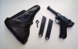 1939 CODE 42 NAZI GERMAN LUGER RIG WITH 2 MATCHING # MAGAZINE - 1 of 10