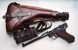 1916 DWM ARTILLERY GERMAN LUGER WITH MATCHING # MAGAZINE RIG / MINT - 1 of 11