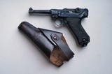 41 BYF NAZI BLACK WIDOW GERMAN LUGER WITH SPECIAL NAZI HOLSTER - 1 of 10