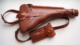 1914 ERFURT MILITARY ARTILLERY GERMAN LUGER RIG WITH MATCHING # MAGAZINE - 13 of 15