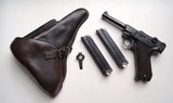 1939 CODE 42 NAZI GERMAN LUGER RIG WITH 2 MATCHING # MAGAZINE - 1 of 10