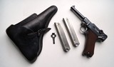 SIMSON / SUHL GERMAN LUGER RIG W/ 2 MATCHING NUMBERED MAGAZINES - 1 of 10