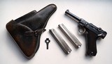 1936 S/42 NAZI GERMAN LUGER RIG WITH 2 MATCHING # MAGAZINES - 1 of 10
