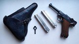 1925 DATED SIMSON/SUHL GERMAN LUGER RIG W/ 2 MATCHING # MAGAZINES - RARE - 1 of 11