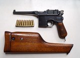 MAUSER C96 BROOMHANDLE PRE WAR COMMERCIAL WITH MATCHING STOCK - 1 of 11