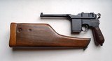 MAUSER BROOMHANDLE (CHINESE) WITH REMOVABLE MAGAZINE - 9MM AND HOLSTER STOCK - 1 of 11
