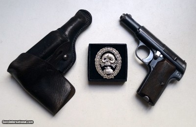 ASTRA 300 NAZI MARKED RIG WITH SPANISH CONDOR LEGION BADGE