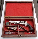 COLT MODEL 1862 POLICE PISTOL (LONDON MARKED) - NICKEL WITH DISPLAY CASE - 9 of 9