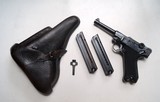 42 BYF (MAUSER) "BLACK WIDOW" NAZI GERMAN LUGER RIG - 1 of 9