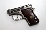 BERETTA MODEL 21A NICKEL FINISH WITH WOOD GRIPS - MINT CONDITION - 2 of 7