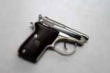 BERETTA MODEL 21A NICKEL FINISH WITH WOOD GRIPS - MINT CONDITION - 7 of 7