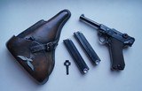 1939 CODE 42 NAZI GERMAN LUGER RIG WITH 2 MATCHING # MAGAZINES - 1 of 10