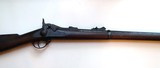 SPRINGFIELD U.S. TRAPDOOR RIFLE MODEL 1878 RIFLE WITH ORIGINAL BAYONET AND SCABBARD - 3 of 15