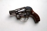 SMITH & WESSON - AIR WEIGHT - SNUB NOSE - MODEL 38 REVOLVER - NICKEL FINISH - 1 of 7