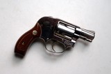 SMITH & WESSON - AIR WEIGHT - SNUB NOSE - MODEL 38 REVOLVER - NICKEL FINISH - 7 of 7