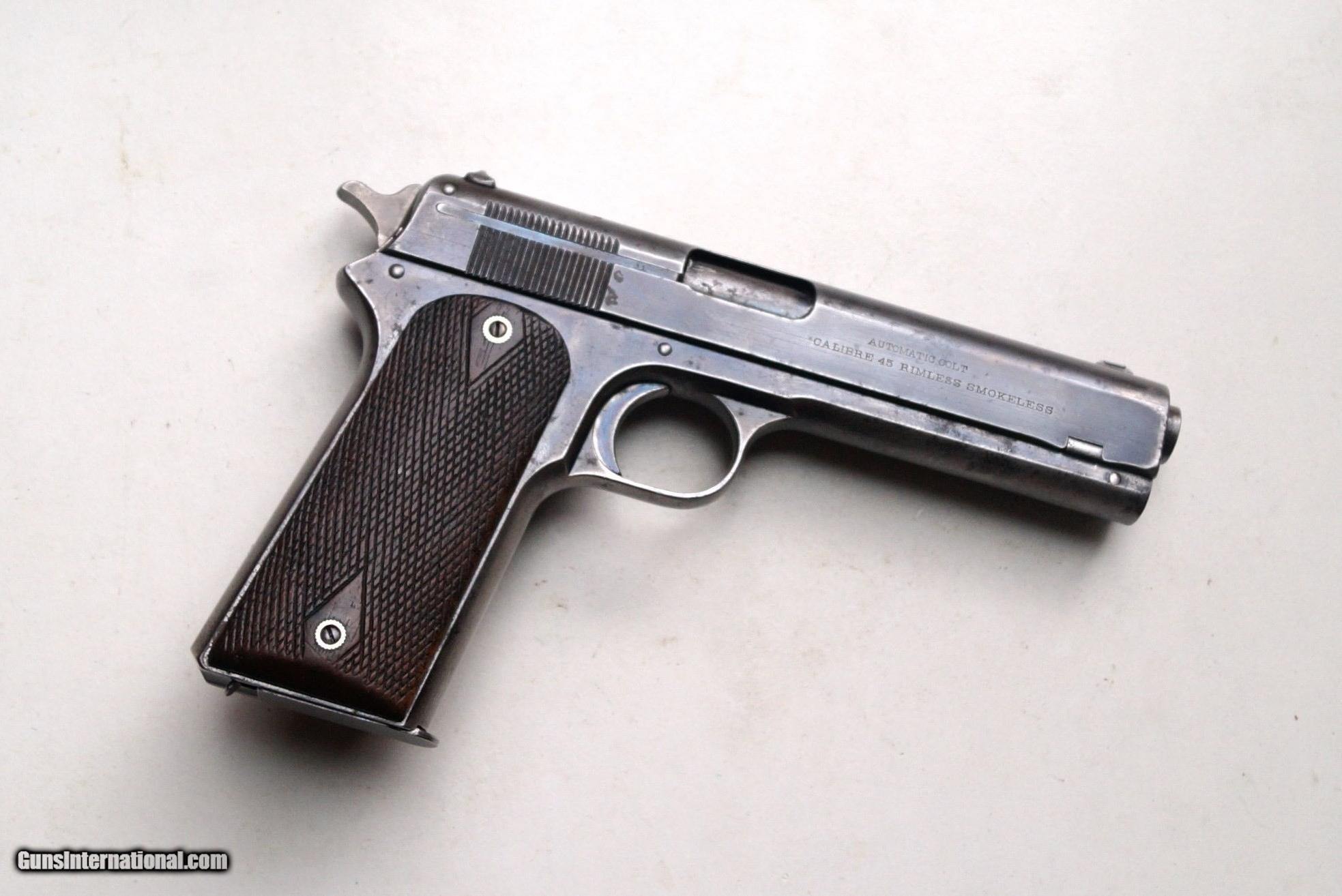 COLT 1905 SEMI AUTOMATIC PISTOL WITH ARCHIVE LETTER