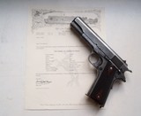 COLT 1911 MFG 1918 "BLACK ARMY":SEMI AUTOMATIC PISTOL WITH ARCHIVE LETTER - 1 of 9