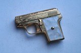 ASTRA 200 SEMI AUTOMATIC PISTOL - ENGRAVED - GOLD PLATED - RARE - 2 of 8
