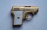 ASTRA 200 SEMI AUTOMATIC PISTOL - ENGRAVED - GOLD PLATED - RARE - 3 of 8