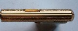 ASTRA 200 SEMI AUTOMATIC PISTOL - ENGRAVED - GOLD PLATED - RARE - 5 of 8